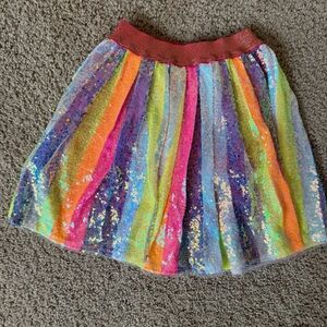 Lola and the Boys Colorful Sequin Girl’s Skirt